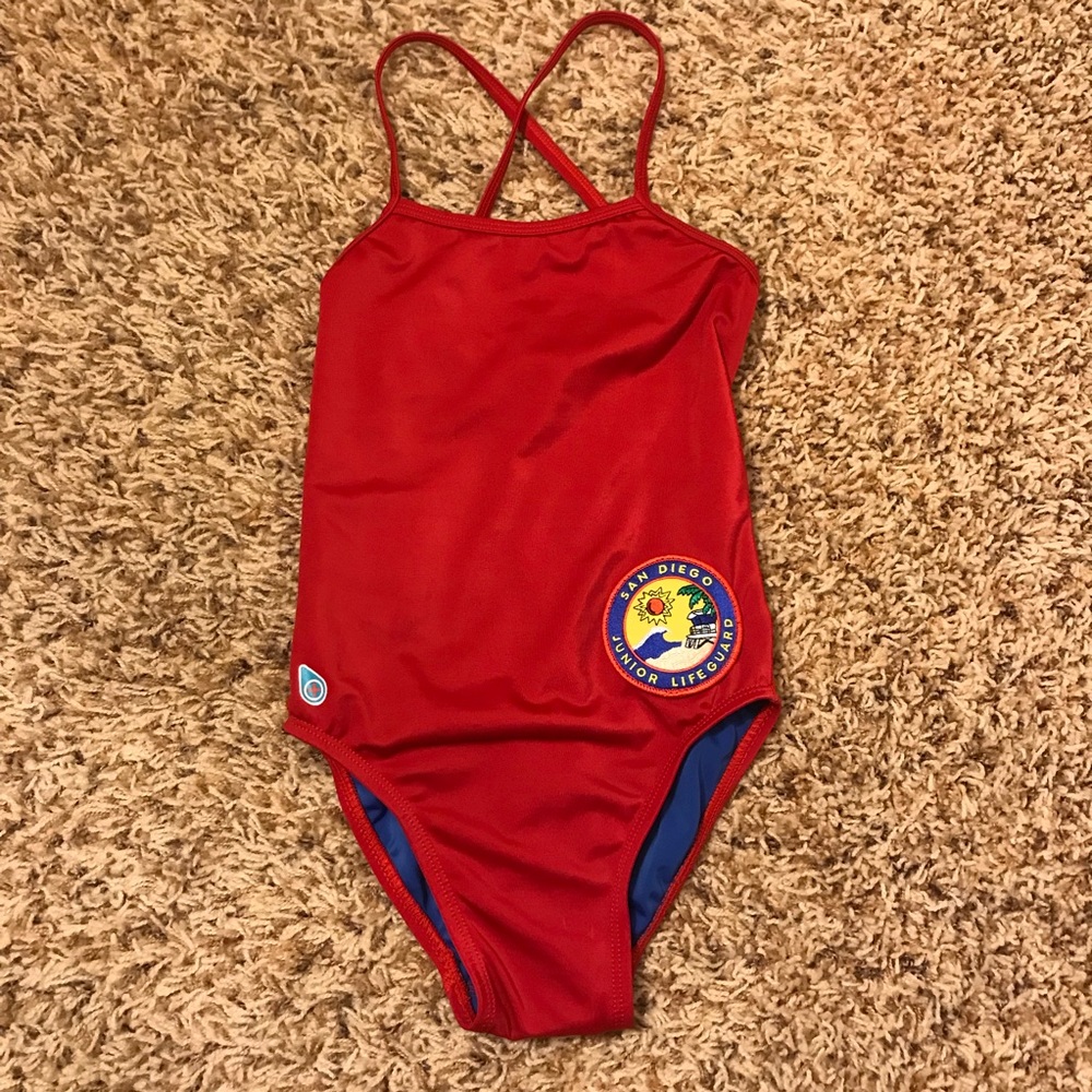 San Diego Junior Lifeguards one piece swimsuit - Picture 1 of 5